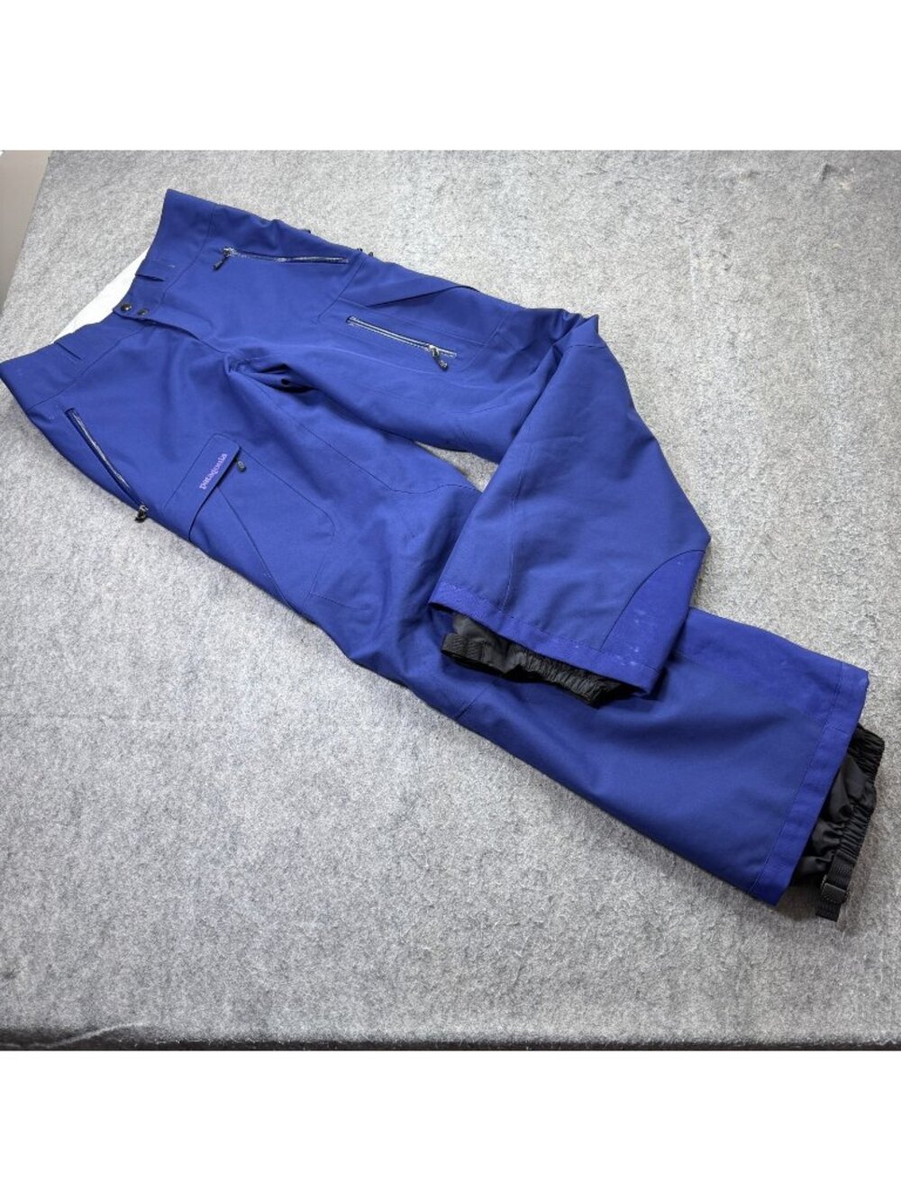 Patagonia Women's Insulated Powder Town Pants Small Blue 33.5" Waterproof 30145